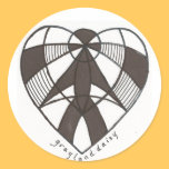GDaisy Black Heart Sticker stickers