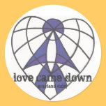 GDaisy Blue Heart Sticker stickers