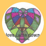 GDaisy Green Heart Sticker stickers