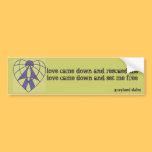 GDaisy Love Came Down Heart Bumper Sticker bumper stickers