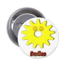 Gear Heads Smiles Pinback Buttons