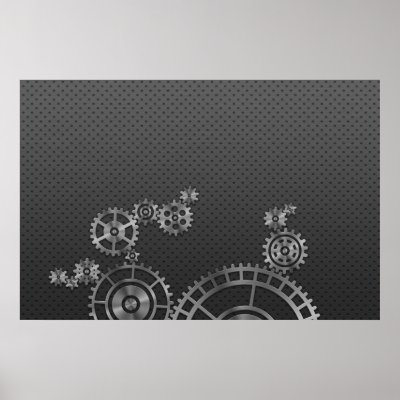 Gear Wheel Wallpaper Print by vladstudio