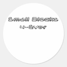 Gearhead Big Block Shirts Round Sticker