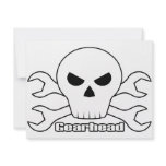 Gearhead Skull Invitation