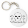 Gearhead Skull Key Chain