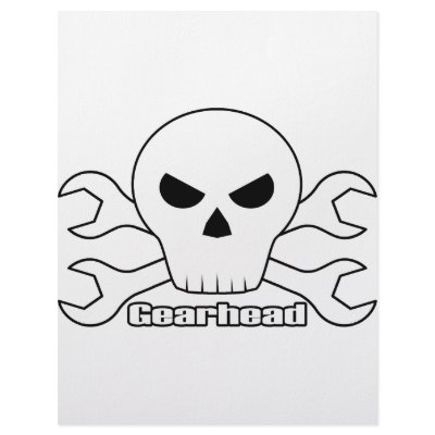 Gearhead Skull Letterhead Template by boltzdesignz