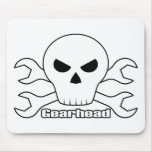 Gearhead Skull Mouse Pad