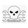Gearhead Skull Post Cards