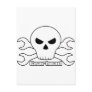 Gearhead Skull Post Card