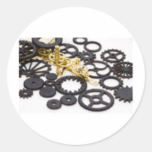 Gears070209 Round Sticker