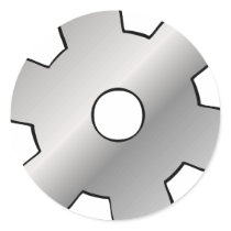 Gears and Wires logo Stickers