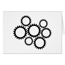 Gears Greeting Card