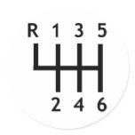 Gearshift - Race Round Stickers
