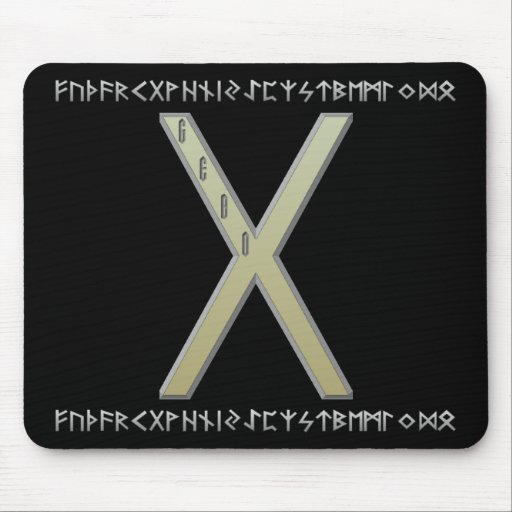 Gebo Rune gold Mouse Pad
