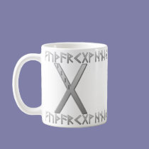 Gebo Rune grey mugs