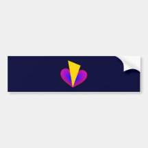 gebrochenes Herz broken heart Auto Sticker