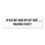 Gebruikte SUV Bumper Sticker