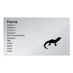 Gecko and whale business card template