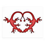 Gecko Heart Post Card