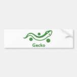 Gecko Logo Design Bumper Stickers