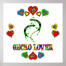 Gecko Lover Print