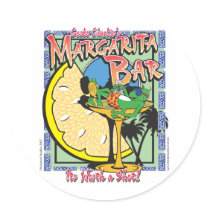 Gecko-margarita-LIMEDESIGN Round Stickers