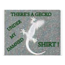 GECKO UNDER MY SHIRT INVITES