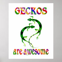 Geckos are Awesome Posters