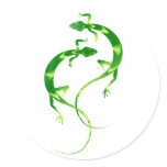 Geckos Round Sticker