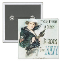 Gee!! I Wish I were a Man Buttons