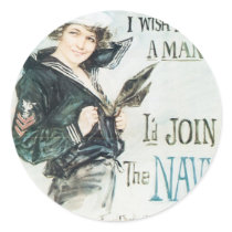 Gee!! I Wish I were a Man Sticker
