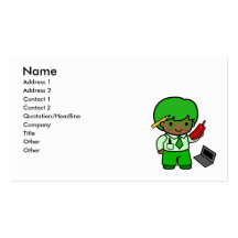 Geek Boy Business Card Templates