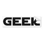 Geek Bumper Sticker