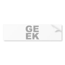 geek bumper stickers