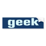 Geek BumperSticker