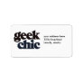 Geek Chic Custom Address Labels