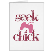 Geek chick card
