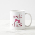 Geek chick coffee mugs