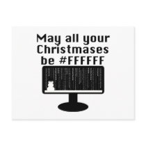 Geek Christmas Postcard