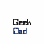 Geek Dad embroidered t shirt Embroidered Polo Shirt