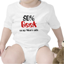 Geek de 50% sur la chemise latérale du bébé de la  t-shirts