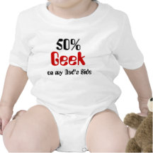 Geek de 50% sur la chemise latérale du bébé du pap body pour bébé
