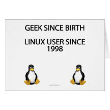 Geek depuis la naissance. Utilisateur de Linux dep Carte De Vœux