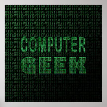 Geek d'ordinateur poster