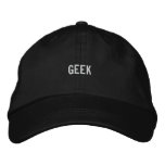 Geek embroidered hats