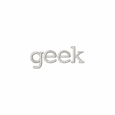 geek embroidered polo shirt by JaZilla