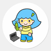 geek girl 2 stickers