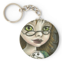 geek girl and her pet mouse