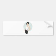Geek Girl Bumper Sticker
