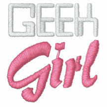 Geek Girl Embroidered Polo Shirt